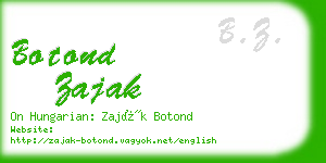 botond zajak business card